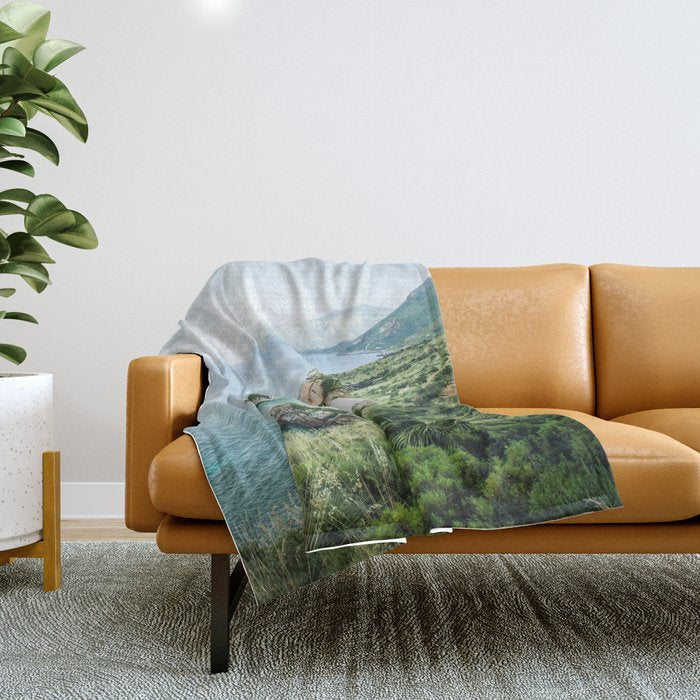 Beach - Landscape and Nature Photography Throw Blanket Gallery Image 1