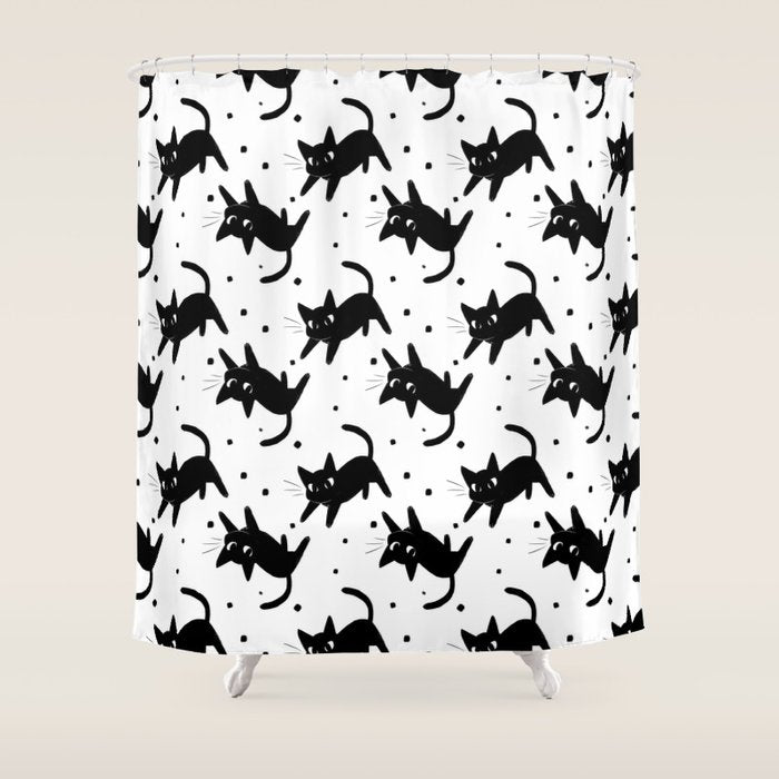 Kitty Kitty Shower Curtain Gallery Image 1