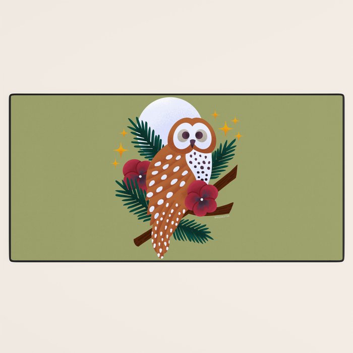 Owl - Crepuscular Critters Desk Mat Gallery Image 3