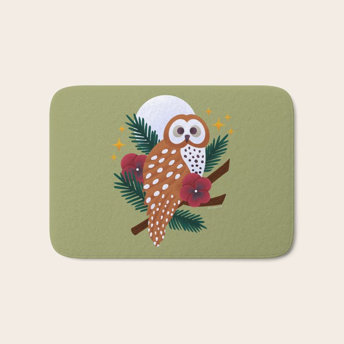 Owl - Crepuscular Critters Bath Mat Gallery Image 1