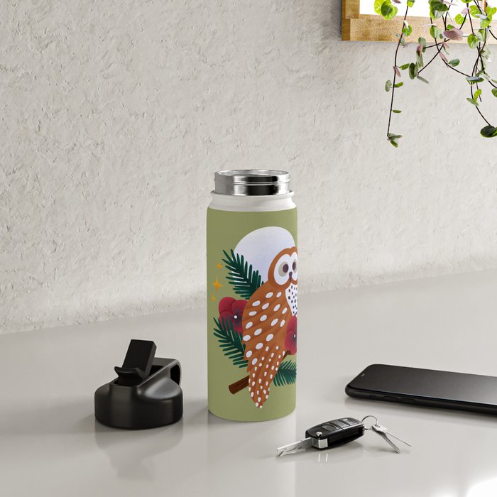 Owl - Crepuscular Critters Water Bottle Gallery Image 4