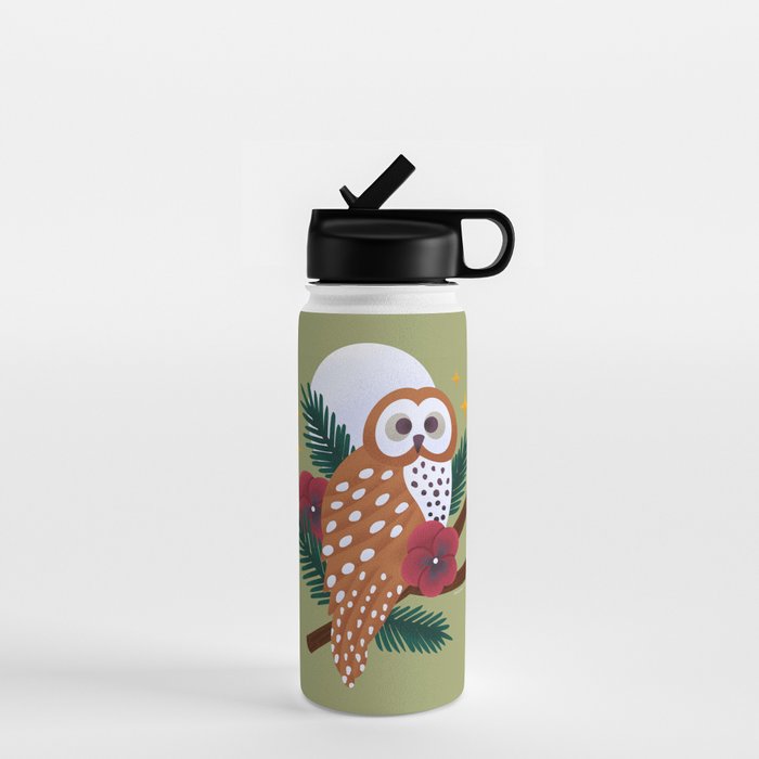Owl - Crepuscular Critters Water Bottle Gallery Image 1