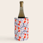 Simple Floral - Very Peri, Red, Blue Wine Chiller Gallery Image 2