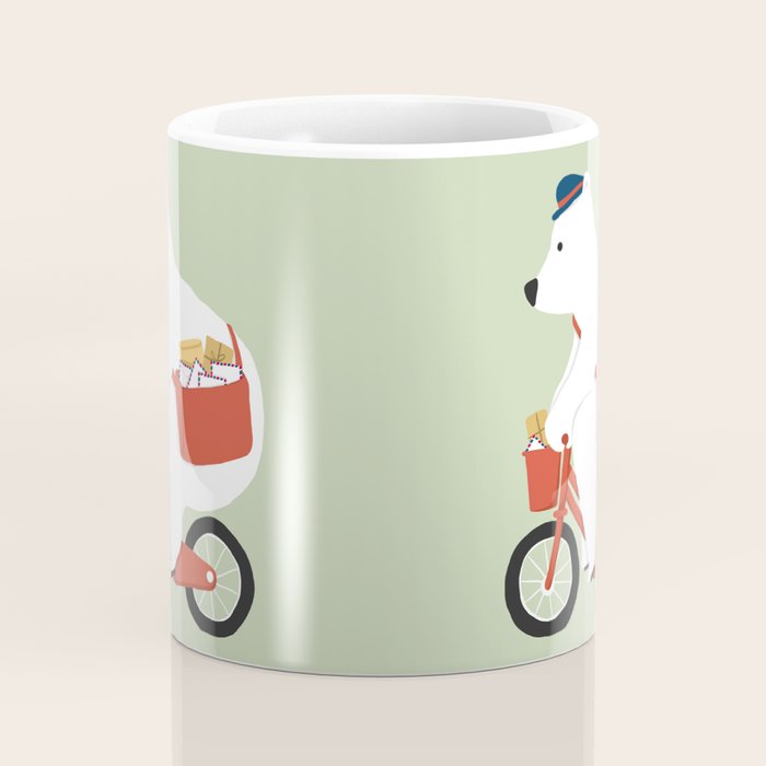 Polar bear postal express Coffee Mug Gallery Image 4