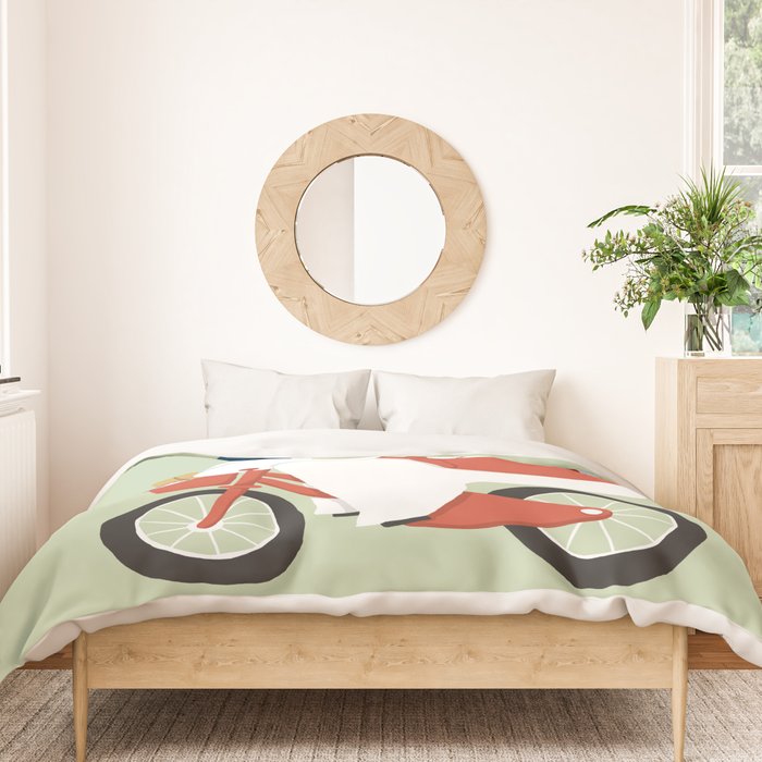 Polar bear postal express Duvet Cover Gallery Image 3