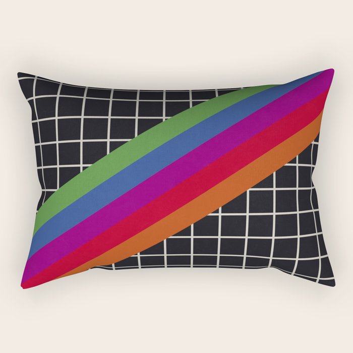 Old Video Cassette Palette II Rectangular Pillow Gallery Image 1