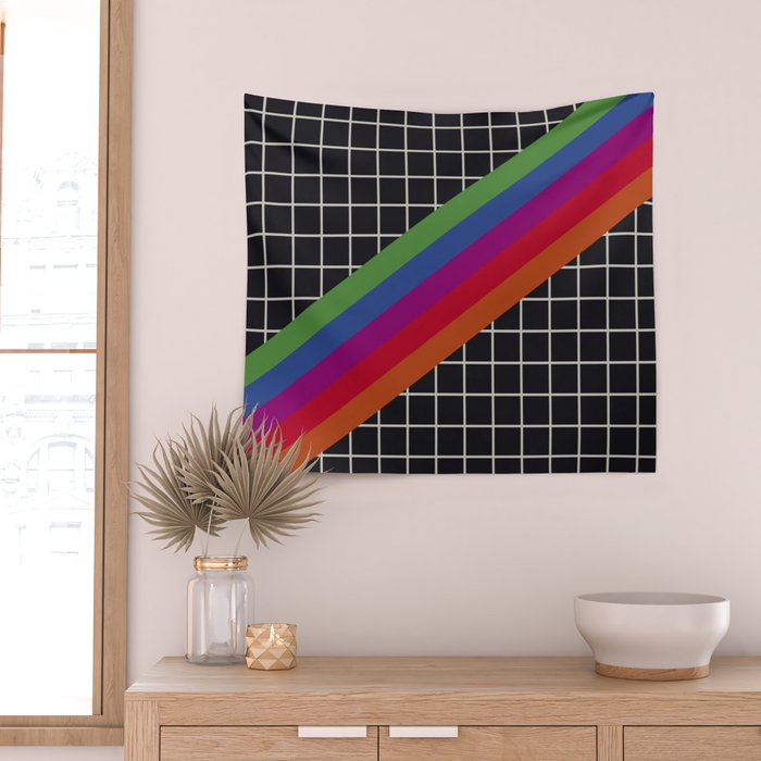 Old Video Cassette Palette II Wall Tapestry Gallery Image 2