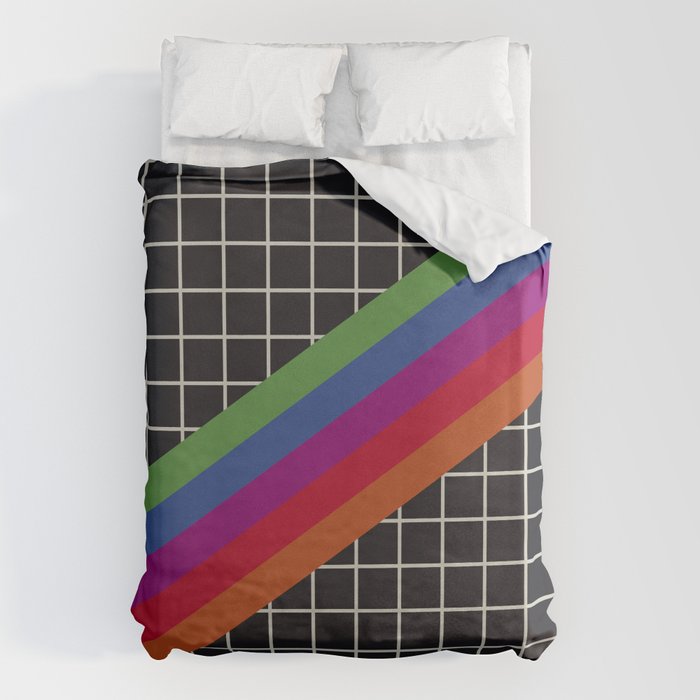 Old Video Cassette Palette II Duvet Cover Gallery Image 6