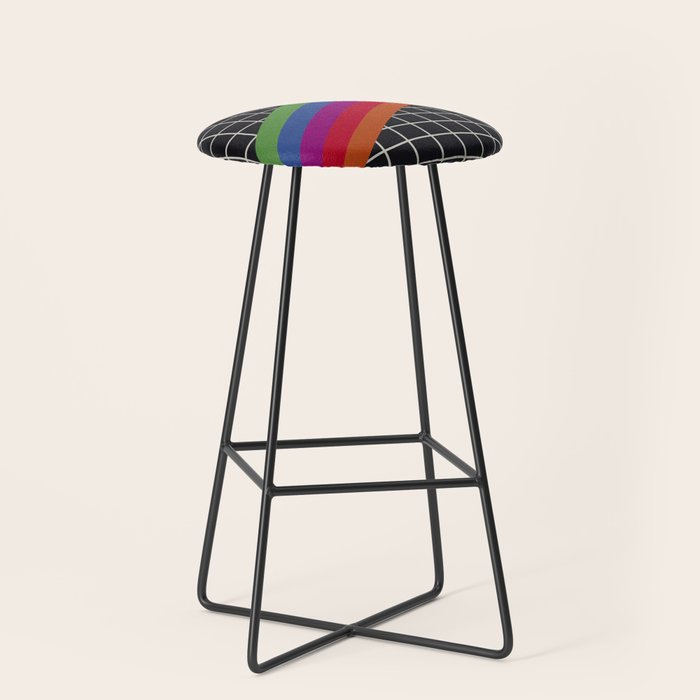 Old Video Cassette Palette II Stool Gallery Image 1