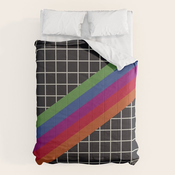 Old Video Cassette Palette II Comforter Gallery Image 6