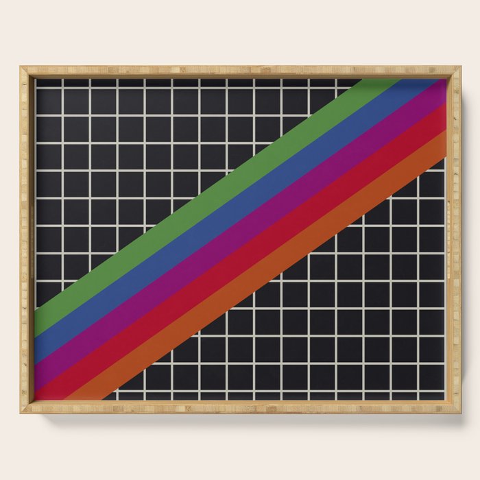 Old Video Cassette Palette II Serving Tray Gallery Image 1