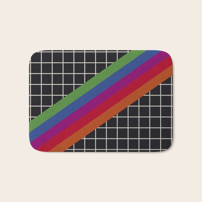 Old Video Cassette Palette II Bath Mat Gallery Image 1