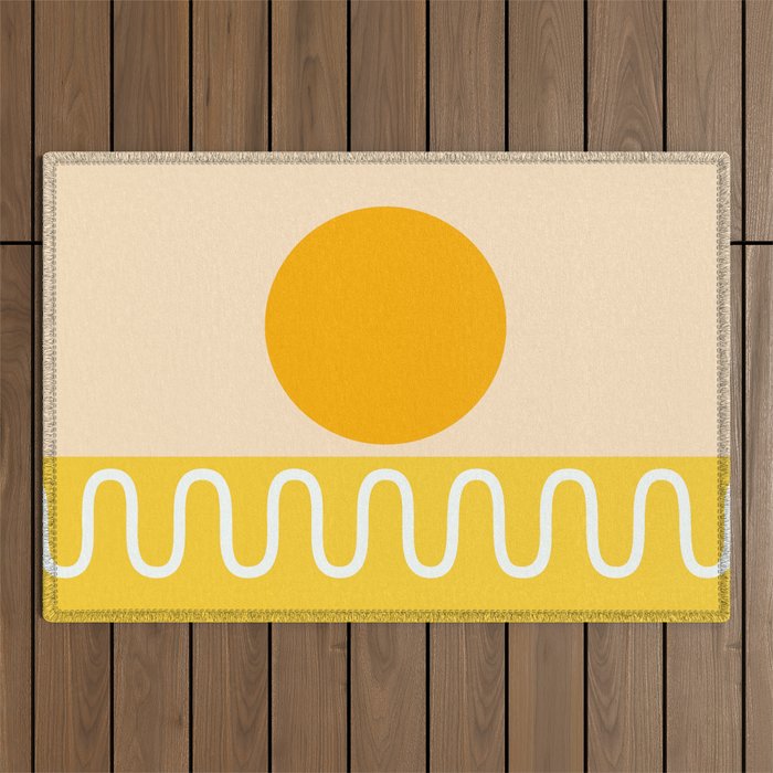 Abstract Landscape 22B Outdoor Rug Gallery Image 1
