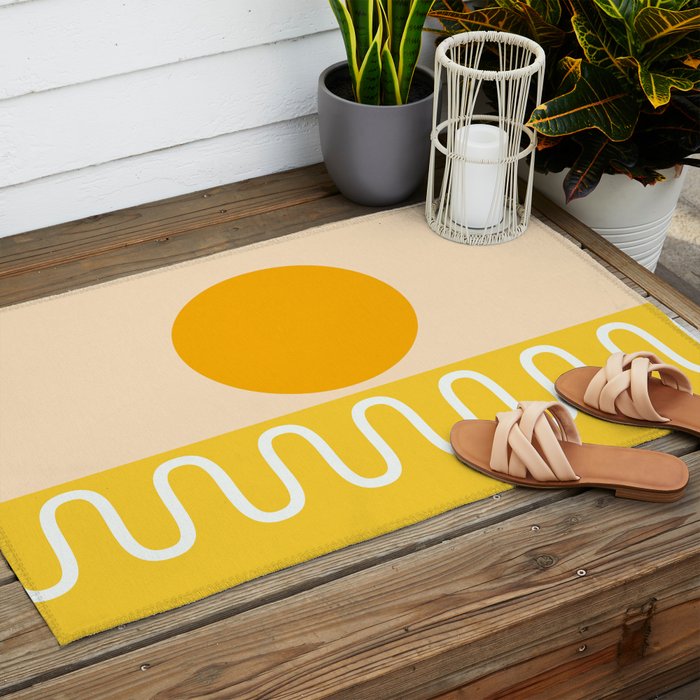 Abstract Landscape 22B Outdoor Rug Gallery Image 2