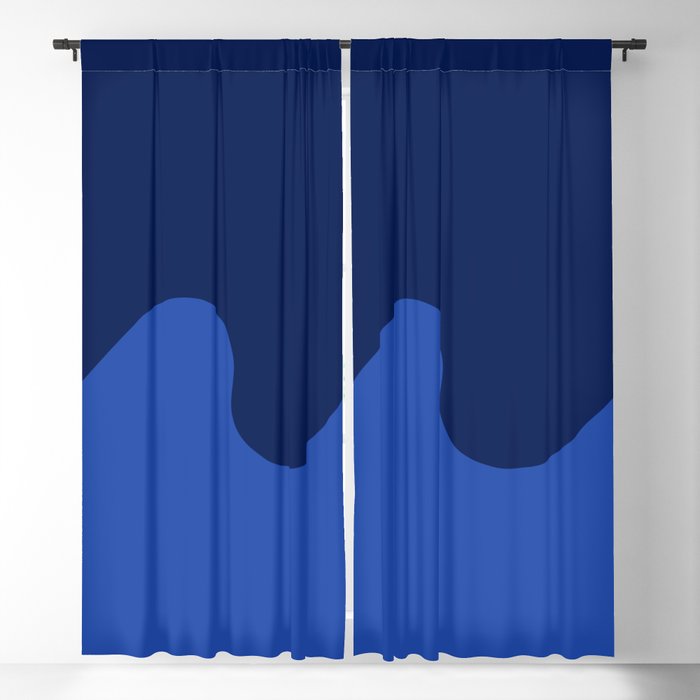 Wave Swirl Deep Sea Window Curtain Gallery Image 1