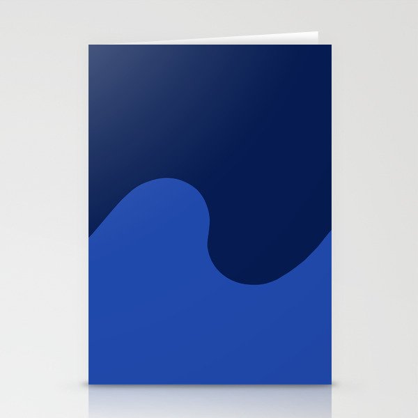 Wave Swirl Deep Sea Stationery Card Gallery Image 2