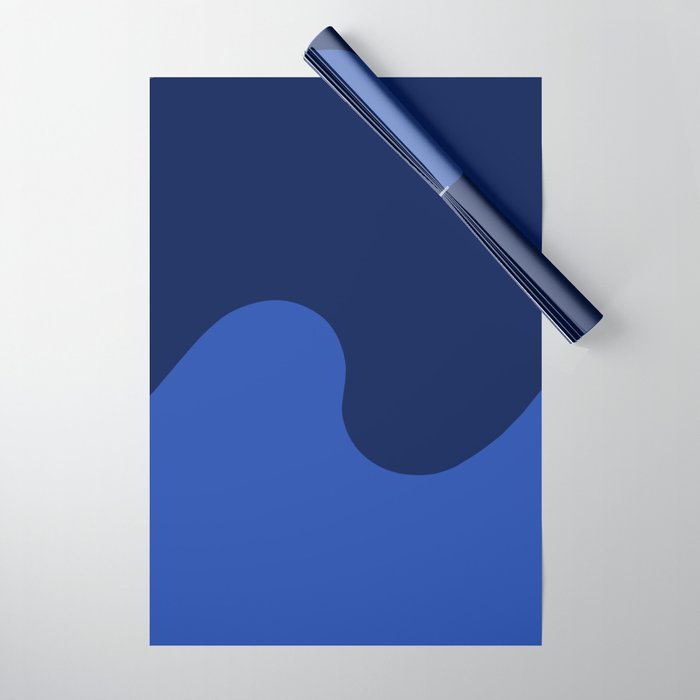 Wave Swirl Deep Sea Wrapping Paper Gallery Image 1
