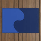 Wave Swirl Deep Sea Outdoor Rug Gallery Image 1