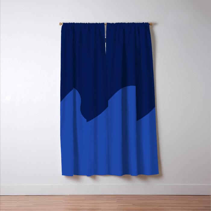 Wave Swirl Deep Sea Window Curtain Gallery Image 3