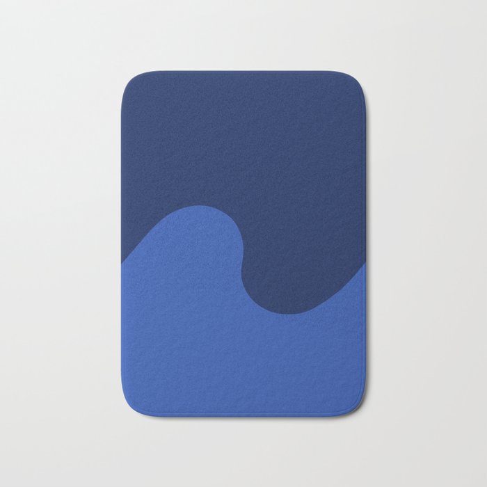 Wave Swirl Deep Sea Bath Mat Gallery Image 1