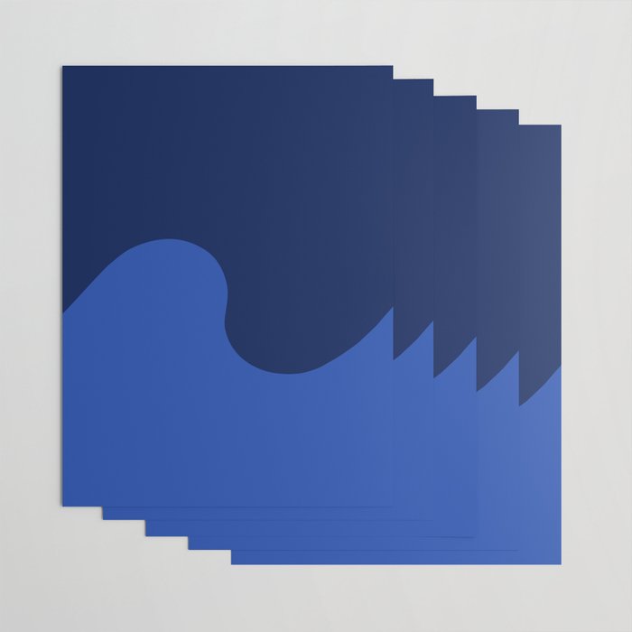 Wave Swirl Deep Sea Wrapping Paper Gallery Image 3