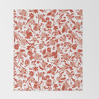 Wild flowering reddish meadow Throw Blanket Gallery Image 2