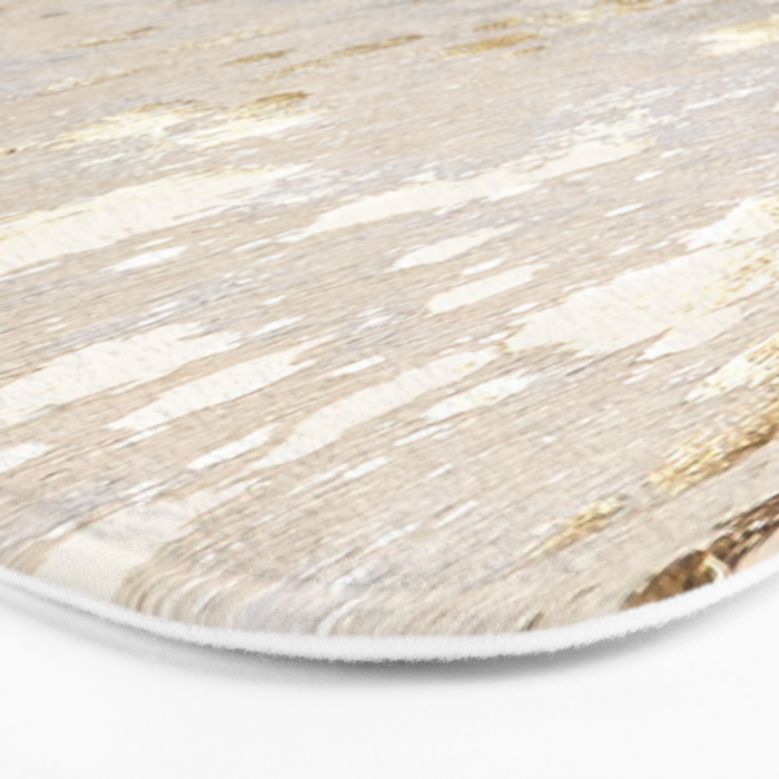 Gold cowhide Metallic Bath Mat Gallery Image 3