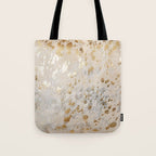 Gold cowhide Metallic Tote Bag Gallery Image 1