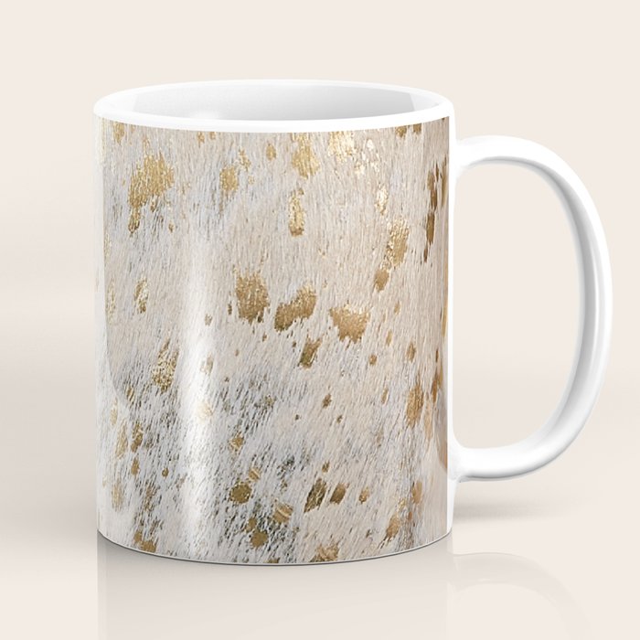 Gold cowhide Metallic Coffee Mug Gallery Image 1