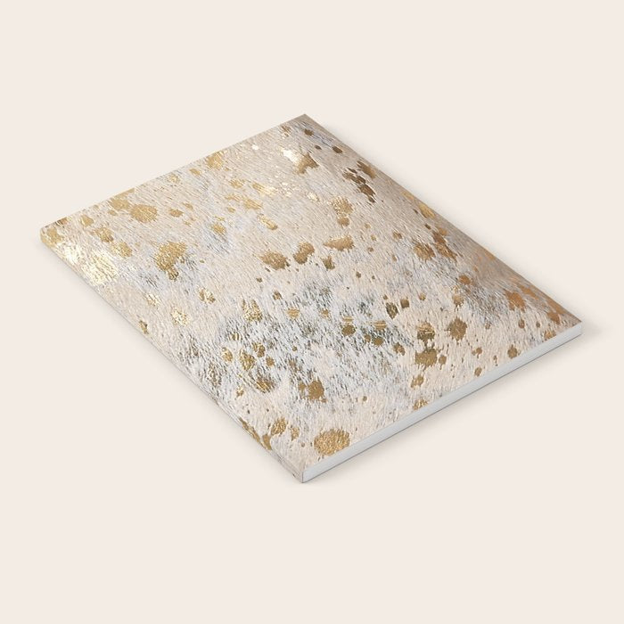 Gold cowhide Metallic Notebook Gallery Image 2