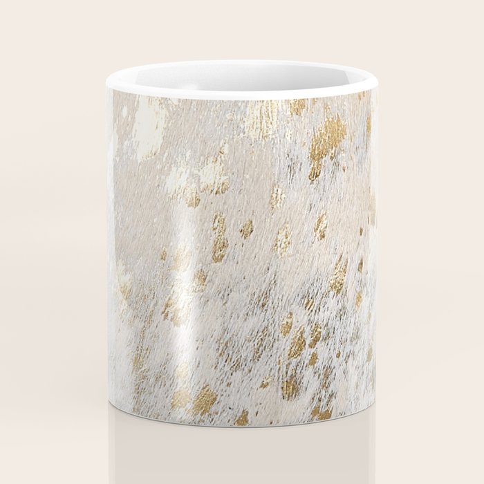 Gold cowhide Metallic Coffee Mug Gallery Image 4