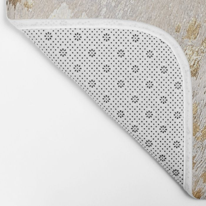 Gold cowhide Metallic Bath Mat Gallery Image 2
