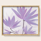 Lilac Blooms Floral Illustration Serving Tray Gallery Image 1