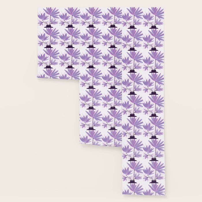 Lilac Blooms Floral Illustration Wallpaper Gallery Image 3