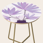 Lilac Blooms Floral Illustration Side Table Gallery Image 2
