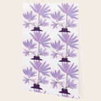 Lilac Blooms Floral Illustration Wallpaper Gallery Image 2