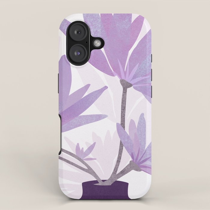 Lilac Blooms Floral Illustration iPhone Case Gallery Image 1