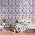 Lilac Blooms Floral Illustration Wallpaper Gallery Image 3