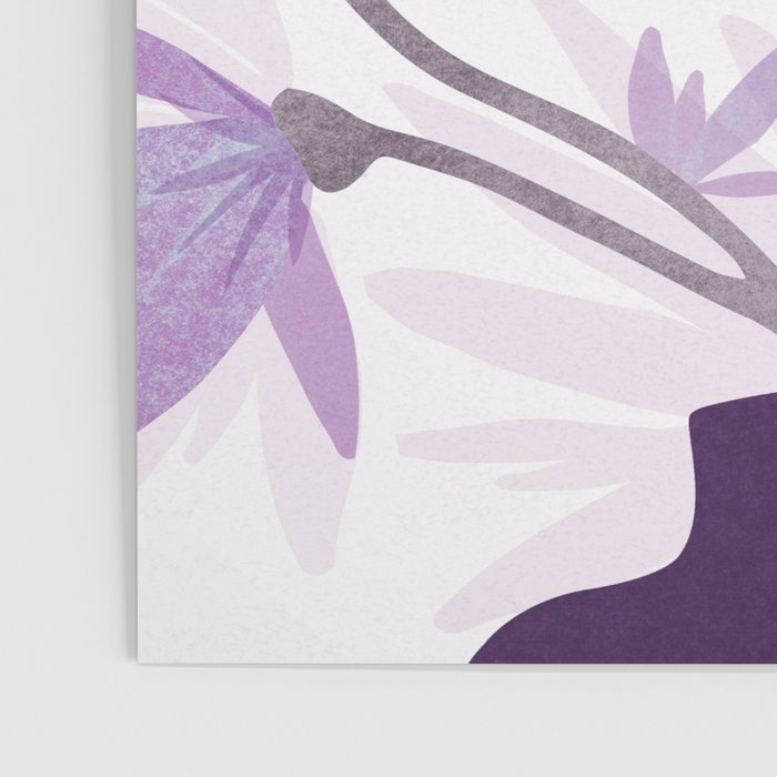 Lilac Blooms Floral Illustration Poster Gallery Image 3