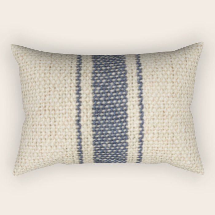 Vintage French Grain Sack Rectangular Pillow Gallery Image 2