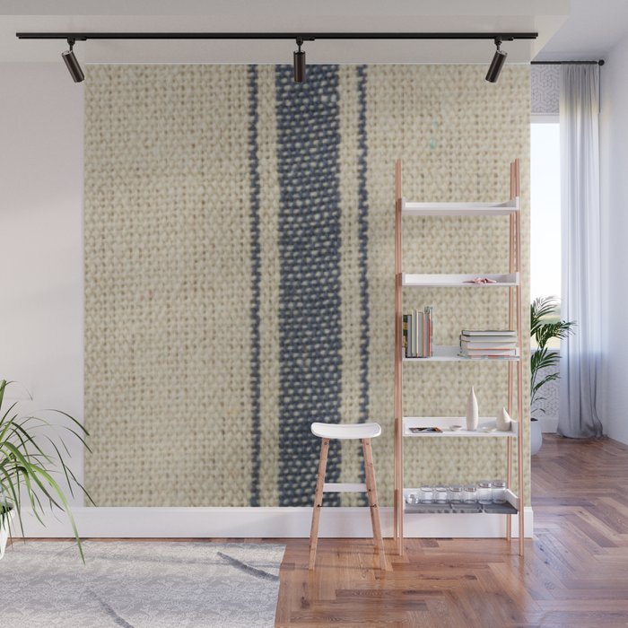Vintage French Grain Sack Wall Mural Gallery Image 1