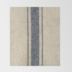Vintage French Grain Sack Throw Blanket Gallery Image 2