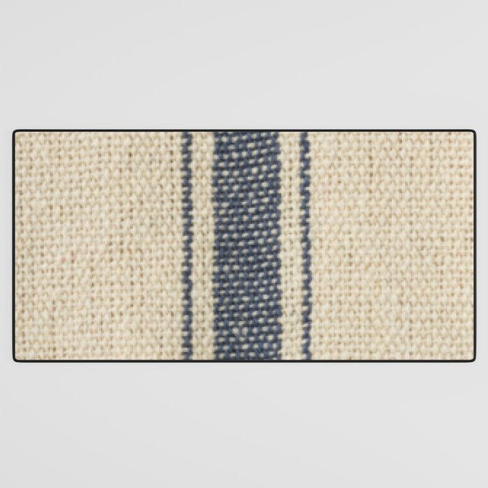 Vintage French Grain Sack Desk Mat Gallery Image 3