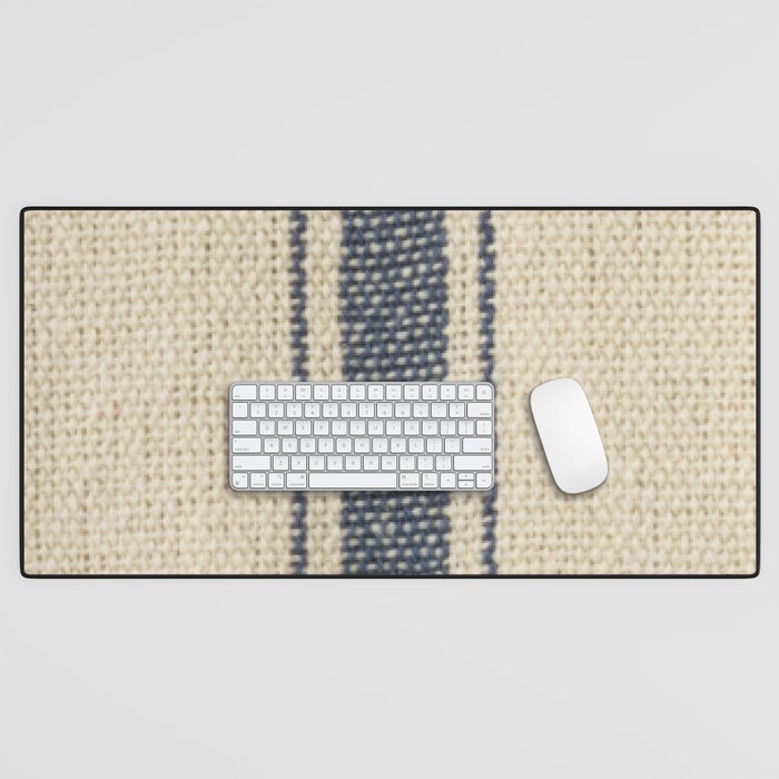 Vintage French Grain Sack Desk Mat Gallery Image 1