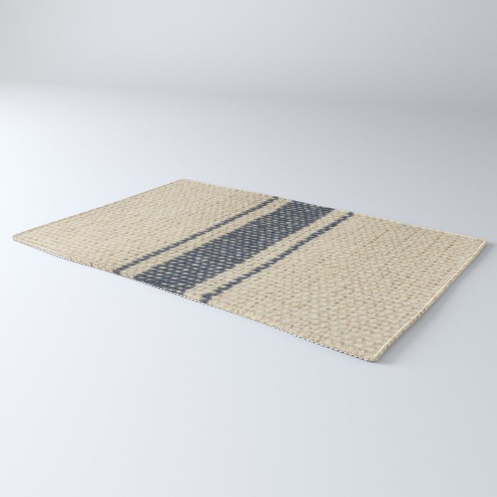 Vintage French Grain Sack Rug Gallery Image 3