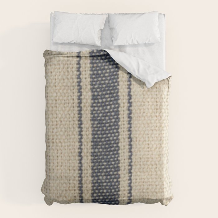 Vintage French Grain Sack Duvet Cover Gallery Image 6