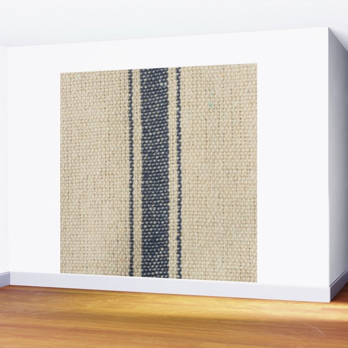 Vintage French Grain Sack Wall Mural Gallery Image 2