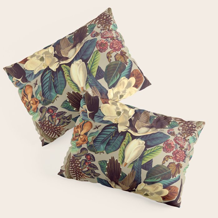 FLORAL AND BIRDS XXI-II Pillow Sham Gallery Image 1
