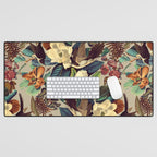 FLORAL AND BIRDS XXI-II Desk Mat Gallery Image 1