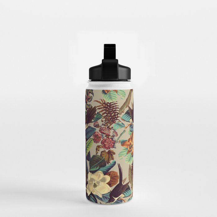 FLORAL AND BIRDS XXI-II Water Bottle Gallery Image 2